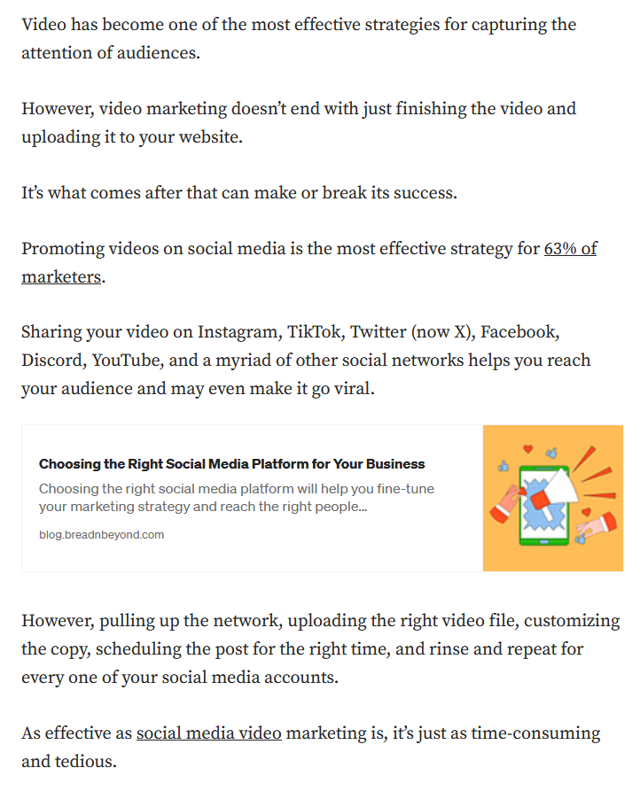 Supercharge Your Video Marketing with Social Media Automation Blogpost