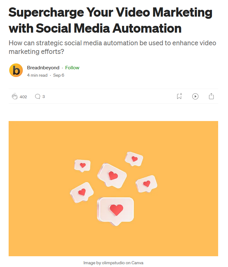 Supercharge Your Video Marketing with Social Media Automation Blogpost