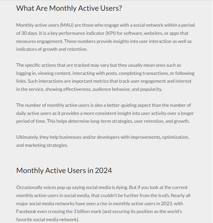 Blogbeitrag Monthly Active Users